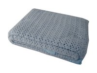 View Item Blue Cellular Blanket - Satin Edged Traditional Blanket (Double)